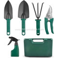 Customized Portable Garden Work Tools Set Gardening Tools for Home useful green Garden Tool Set With Carrying Case
